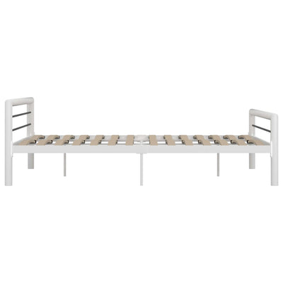 Valkoinen ja musta sängynrunko Younger 180x200cm