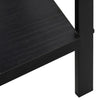 3-tasoinen kirjahylly musta 60x27,6x90,5 cm tekninen puu