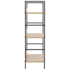 3-tasoinen kirjahylly tammi 60x27,6x90,5 cm tekninen puu