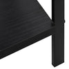 4-tasoinen kirjahylly musta 60x27,6x124,5 cm tekninen puu