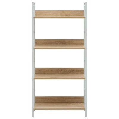 4-tasoinen kirjahylly tammi 60x27,6x124,5 cm tekninen puu