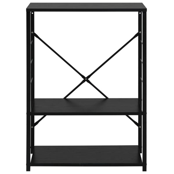 Musta mikroaaltouunikaappi Negruta 60x39,6x79,5cm (puinen)