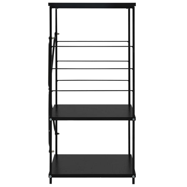 Musta mikroaaltouunikaappi Negruta 60x39,6x79,5cm (puinen)