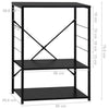 Musta mikroaaltouunikaappi Negruta 60x39,6x79,5cm (puinen)