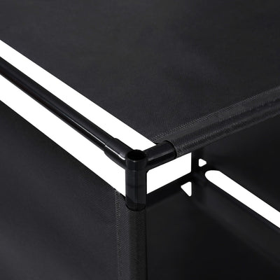 Portaikkotyylinen esittelyhylly Pluma 130x45x170cm (kangas)