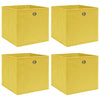 Keltainen säilytyslaatikot Patesan 32x32x32cm (4 kpl kangas)