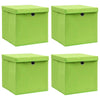 Vihreä säilytyslaatikot kansilla Patesan 32x32x32cm (4 kpl kangas)