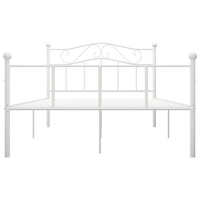 Valkoinen sängynrunko Nazlife 160x200cm (metalli)