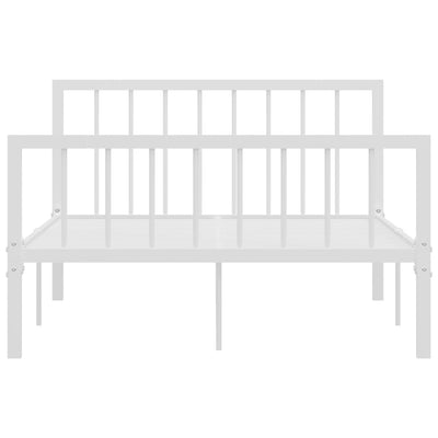 Valkoinen sängynrunko Iamandei 120x200cm (metalli)