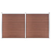 Puutarha-aita WPC 353x186 cm ruskea