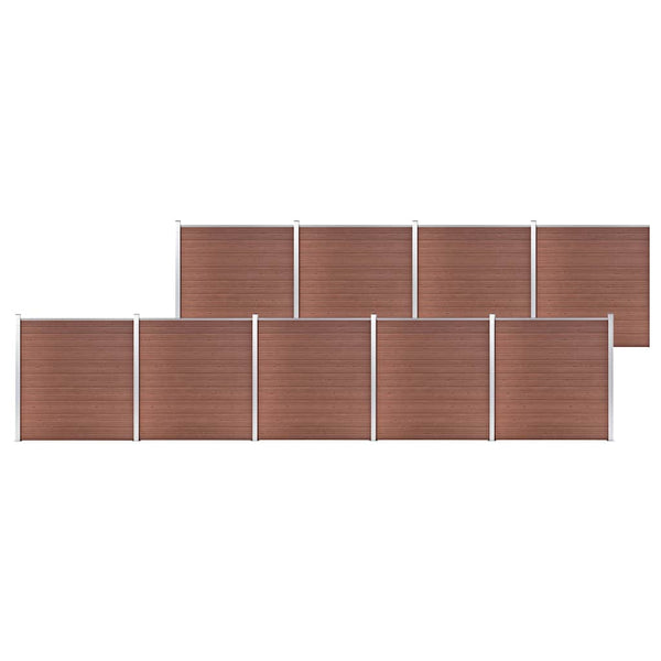 Puutarha-aita WPC 1564x186 cm ruskea