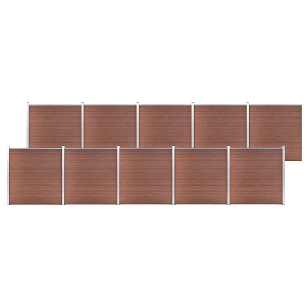 Puutarha-aita WPC 1737x186 cm ruskea