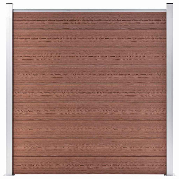 Aitasarja 9 neliöpaneelia + 1 vinopaneeli WPC 1657x186cm ruskea