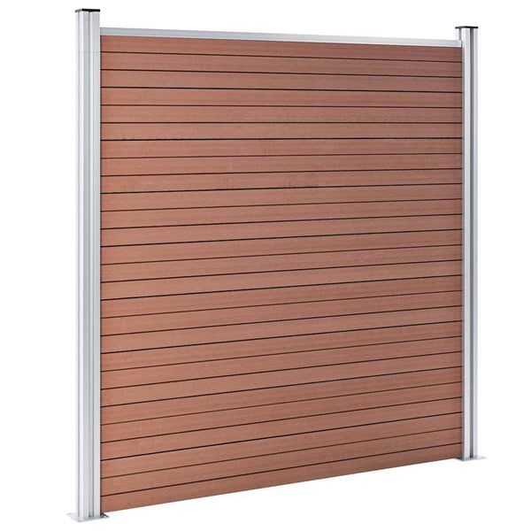 Aitasarja 9 neliöpaneelia + 1 vinopaneeli WPC 1657x186cm ruskea