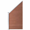 Aitasarja 10 paneelia + 1 vinopaneeli WPC 1830x186 cm ruskea