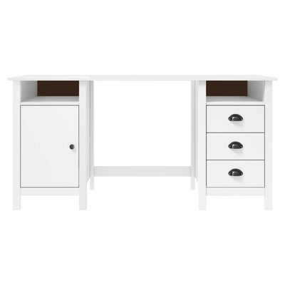 Valkoinen työpöytä hill Ministries 150x50x74cm (mänty)