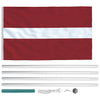 Latvian lippu ja tanko alumiini 6,2 m
