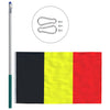 Belgian lippu ja tanko alumiini 6 m