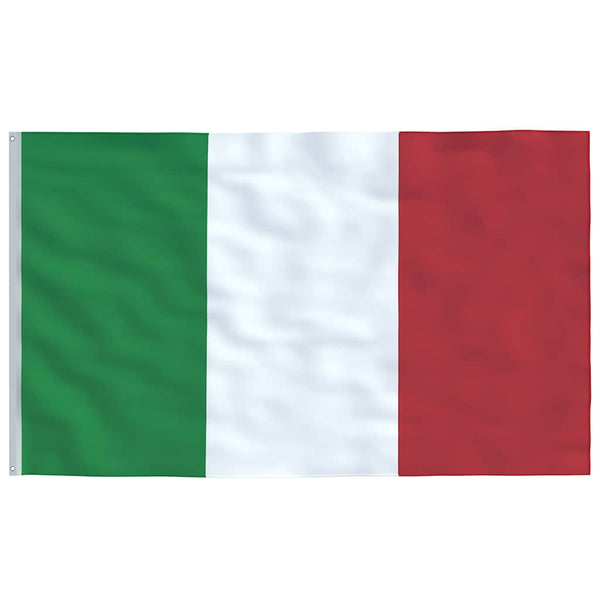 Italian lippu ja tanko alumiini 6 m