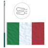 Italian lippu ja tanko alumiini 6 m