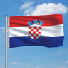 Kroatian lippu ja tanko alumiini 6 m