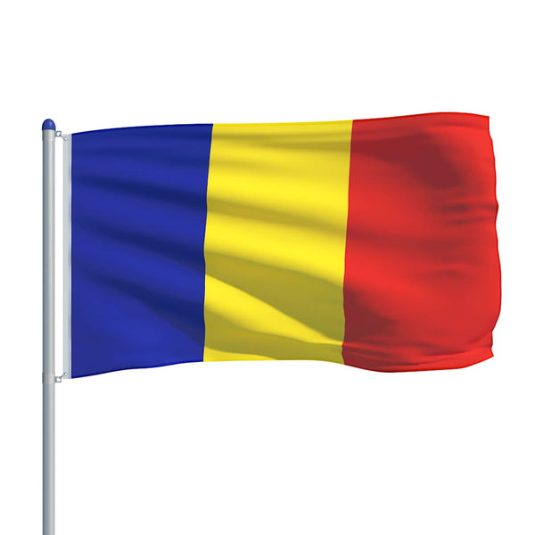 Romanian lippu ja tanko alumiini 6 m