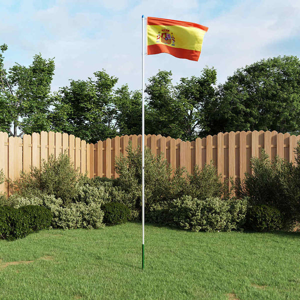 Espanjan lippu ja tanko alumiini 6 m