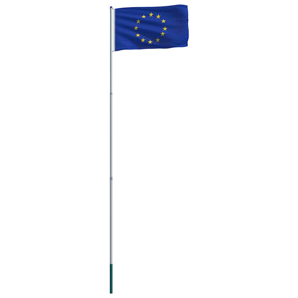 Euroopan lippu ja tanko alumiini 6 m