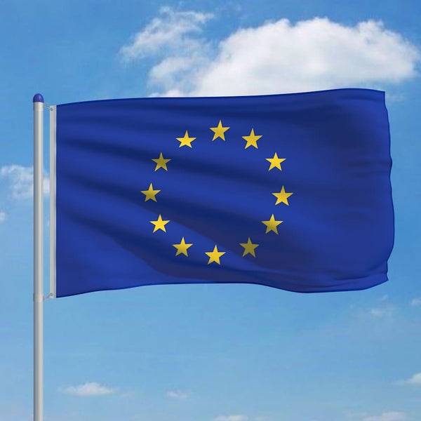 Euroopan lippu ja tanko alumiini 6 m
