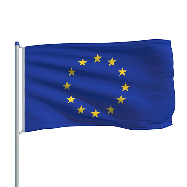Euroopan lippu ja tanko alumiini 6 m