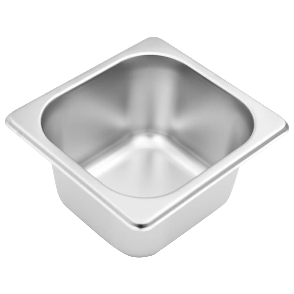 Ruostumattomasta teräksestä valmistettu ruokavuokateline Balc GN 1/6 (4 kpl)