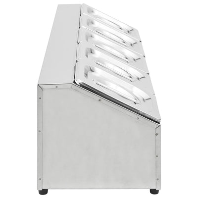 Ruostumaton teräs ruokavuokateline Balc GN 1/6 (5 kpl)