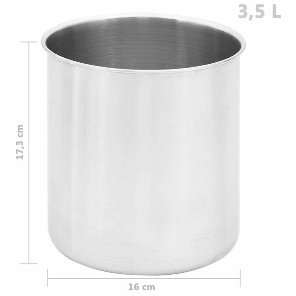 Kastikkeen annostelija ruostumaton teräs 3,5 l