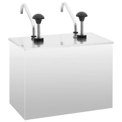 Kastikkeen annostelija ruostumaton teräs 2 x 3,5 l