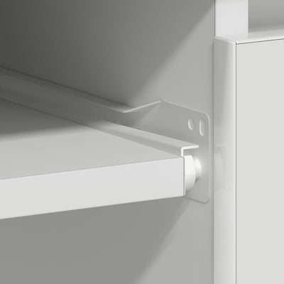 Valkoinen työpöytä Lupui 90x45x76cm (puinen)