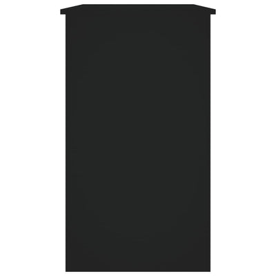 Työpöytä musta 90x45x76 cm tekninen puu