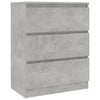 Senkki betoninharmaa 60x35x76 cm tekninen puu
