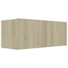 TV-taso Sonoma-tammi 80x30x30 cm tekninen puu