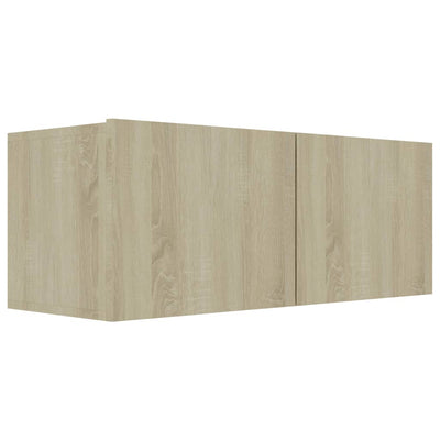 TV-taso Sonoma-tammi 80x30x30 cm tekninen puu