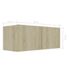 TV-taso Sonoma-tammi 80x30x30 cm tekninen puu