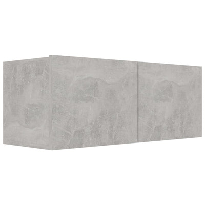 TV-taso betoninharmaa 80x30x30 cm tekninen puu