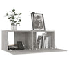 TV-taso betoninharmaa 80x30x30 cm tekninen puu