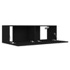 TV-taso musta 100x30x30 cm tekninen puu