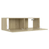 TV-taso Sonoma-tammi 100x30x30 cm tekninen puu
