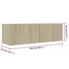 TV-taso Sonoma-tammi 100x30x30 cm tekninen puu