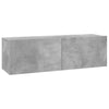 TV-taso betoninharmaa 100x30x30 cm tekninen puu