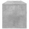TV-taso betoninharmaa 100x30x30 cm tekninen puu