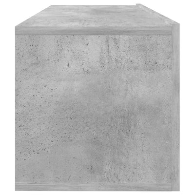 TV-taso betoninharmaa 100x30x30 cm tekninen puu