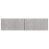 TV-taso betoninharmaa 120x30x30 cm tekninen puu