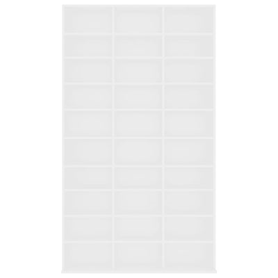 Valkoinen cd-hylly Caraman 102x16x177,5cm (puinen)